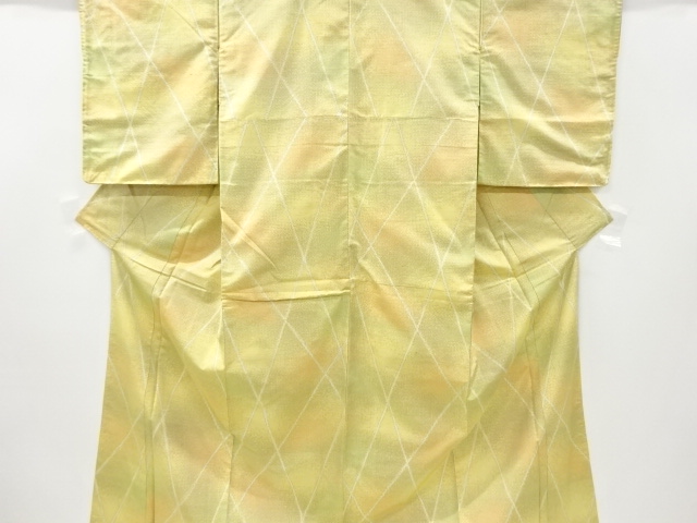 JAPANESE KIMONO / VINTAGE KIMONO / TOKAMACHI TSUMUGI / WOVEN ABSTRACT